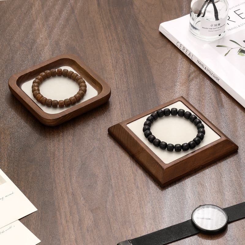 Medinis papuošalų laikiklis retro stiliuje, stalinis vieno aukšto laikiklis žiedams ir apyrankėms, daugiafunkcinis saugojimas