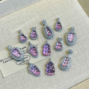 Ripats ametisti kristalliga, sünteetiliste tsirkooniidega, 925 hõbedast – lihtne stiil