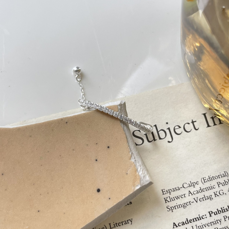 Prsten s platinastim premazom, korejskog stila, podesiv, s mekim lancem