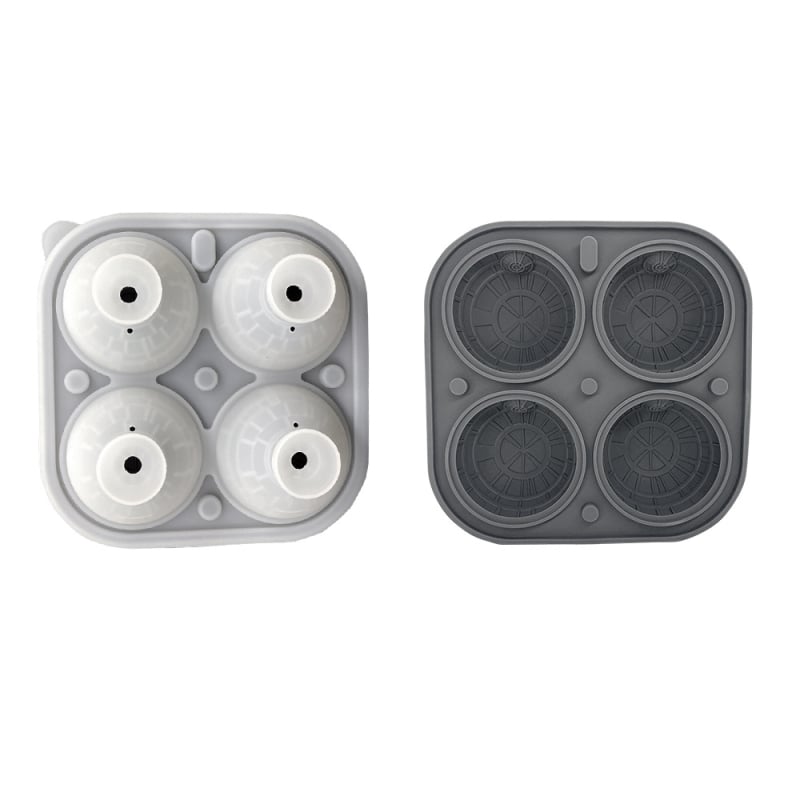 Μορφή πάγου για ουίσκι σε σχήμα μπάλας, σιλικόνινη παγοθήκη με 4 οπές για γκολφ, χωρητικότητα 100 ml