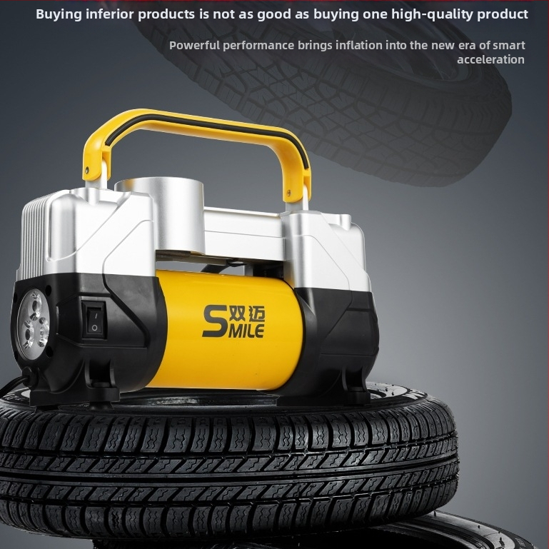 Prijenosna 12V pumpa za automobile pneu, dvostruki cilindar, 180W, digitalni zaslon, protok zraka 50 L/min