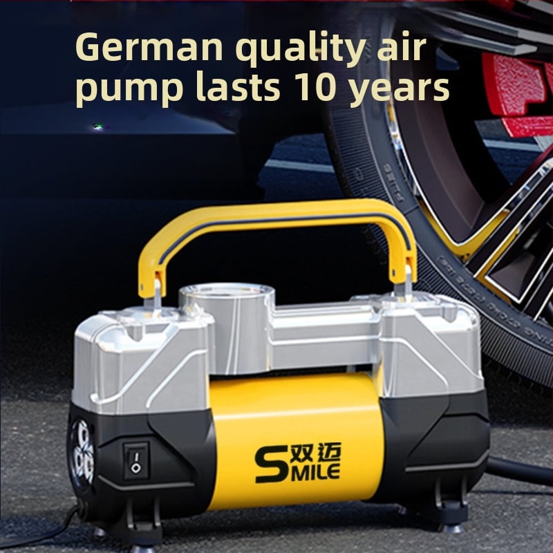 Prijenosna 12V pumpa za automobile pneu, dvostruki cilindar, 180W, digitalni zaslon, protok zraka 50 L/min