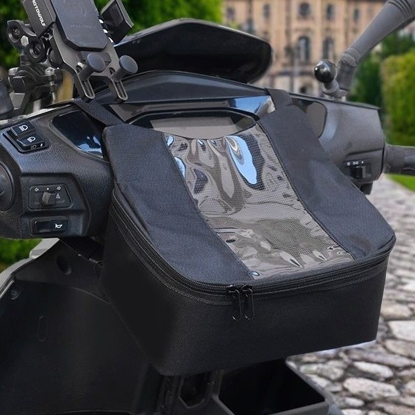 Μπροστινή τσάντα μηχανής Chimilai, πολυεστέρας, αποθήκευση, συμβατή με πλοήγηση οθόνης αφής