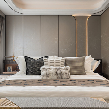 Хотелски стил комплект за спално бельо: краен шал за легло, възглавници, калъфки за възглавници и одеяло от полиестер – луксозен