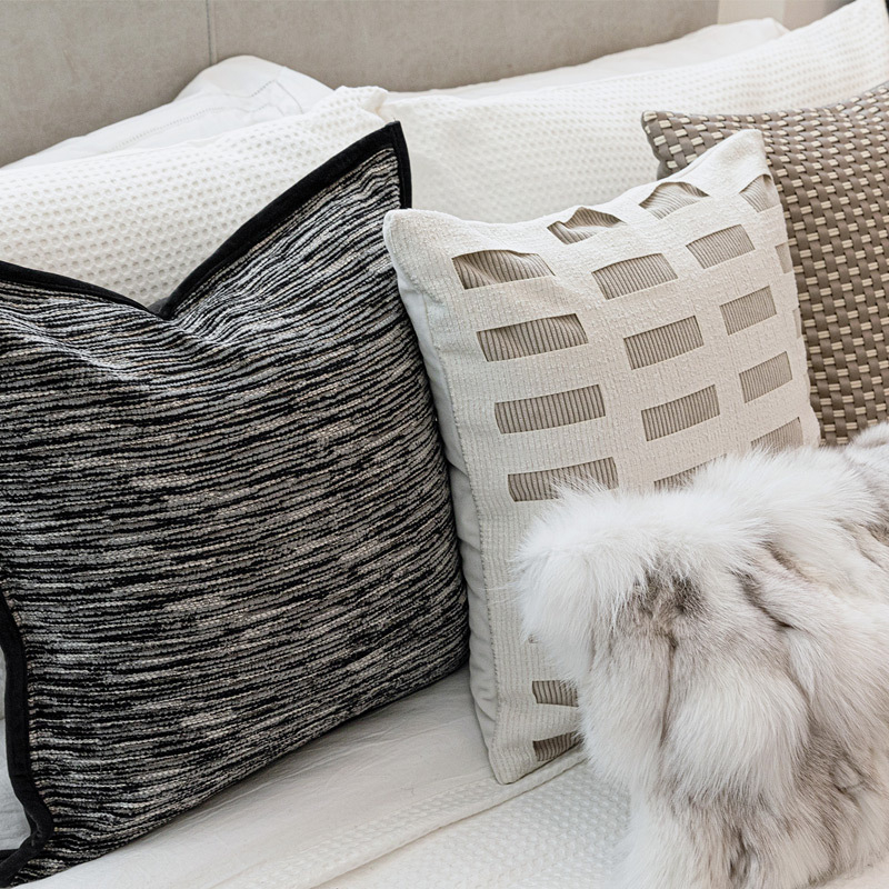 Хотелски стил комплект за спално бельо: краен шал за легло, възглавници, калъфки за възглавници и одеяло от полиестер – луксозен