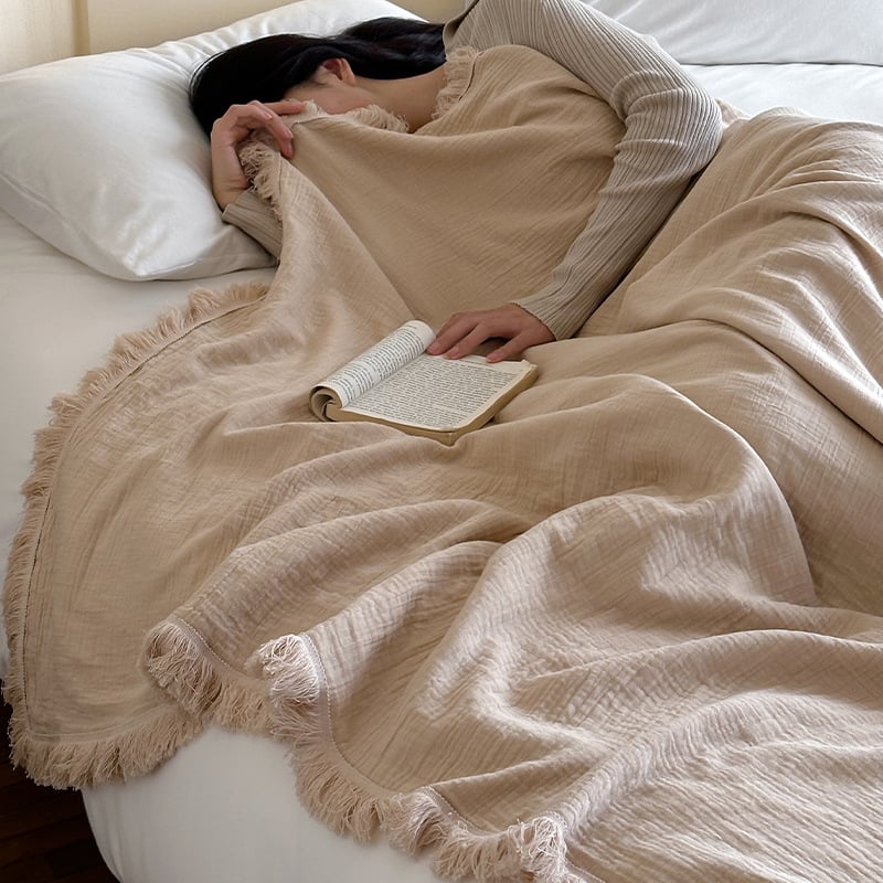 Rankšluostinė antklodė iš poliesterio, iki 300 g, visiems metų laikams, skandinaviško stiliaus