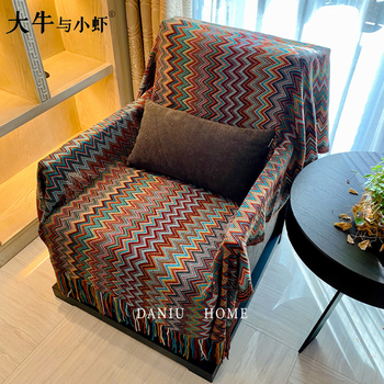 Boemska deka s prugama, etnički stil, pogodna za kauč i krevet, vrhunski proizvod, šifra 636397540047