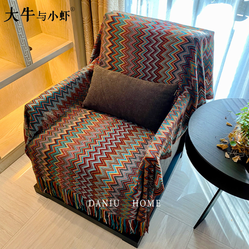 Boemska deka s prugama, etnički stil, pogodna za kauč i krevet, vrhunski proizvod, šifra 636397540047