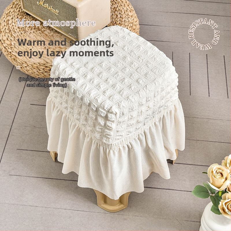 Set poťahov na stoličky, elastický seersucker, moderný a jednoduchý štýl, štyri ročné obdobia, polyester