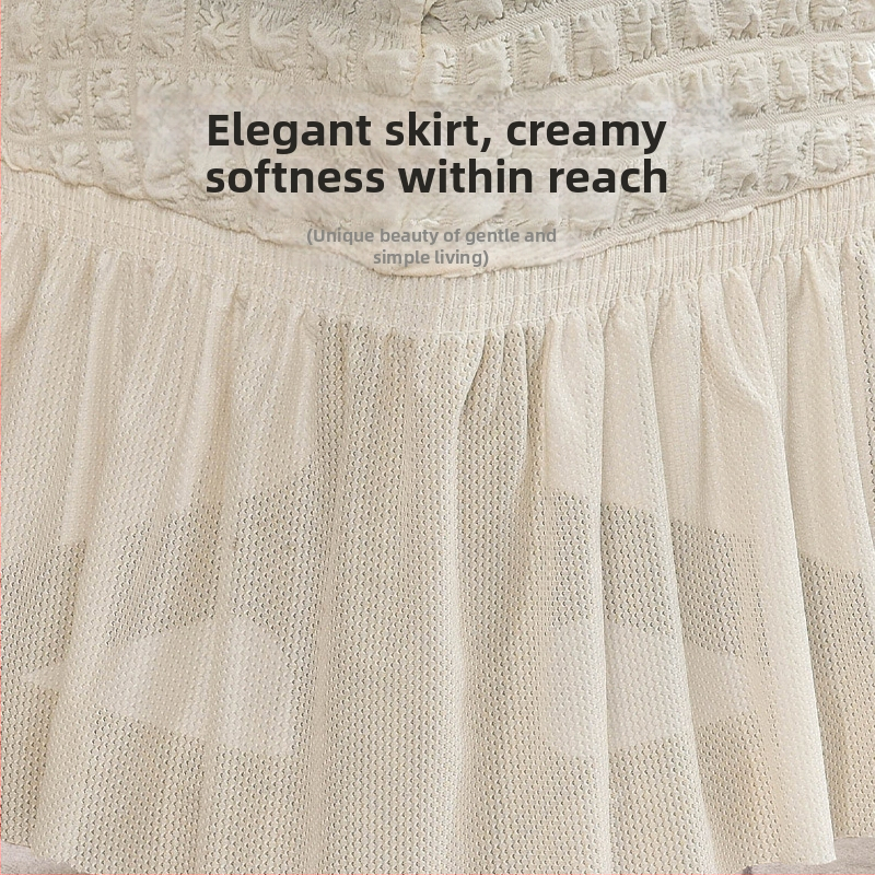 Set poťahov na stoličky, elastický seersucker, moderný a jednoduchý štýl, štyri ročné obdobia, polyester