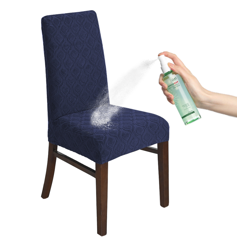 Jacquard szék huzat poliészterből, ovális alakú, vízálló, kopásálló, modern minimalista stílus, növényi mintával