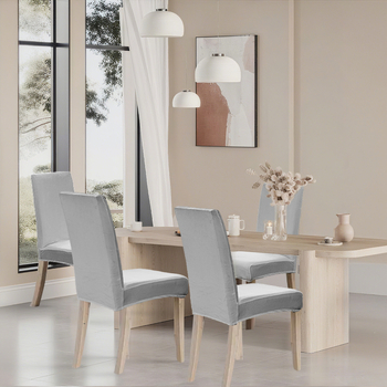 Székfedő – egy darabból álló kialakítás, Silver Fox Velvet anyag, porvédő, négy évszakos univerzális, minimalista stílus