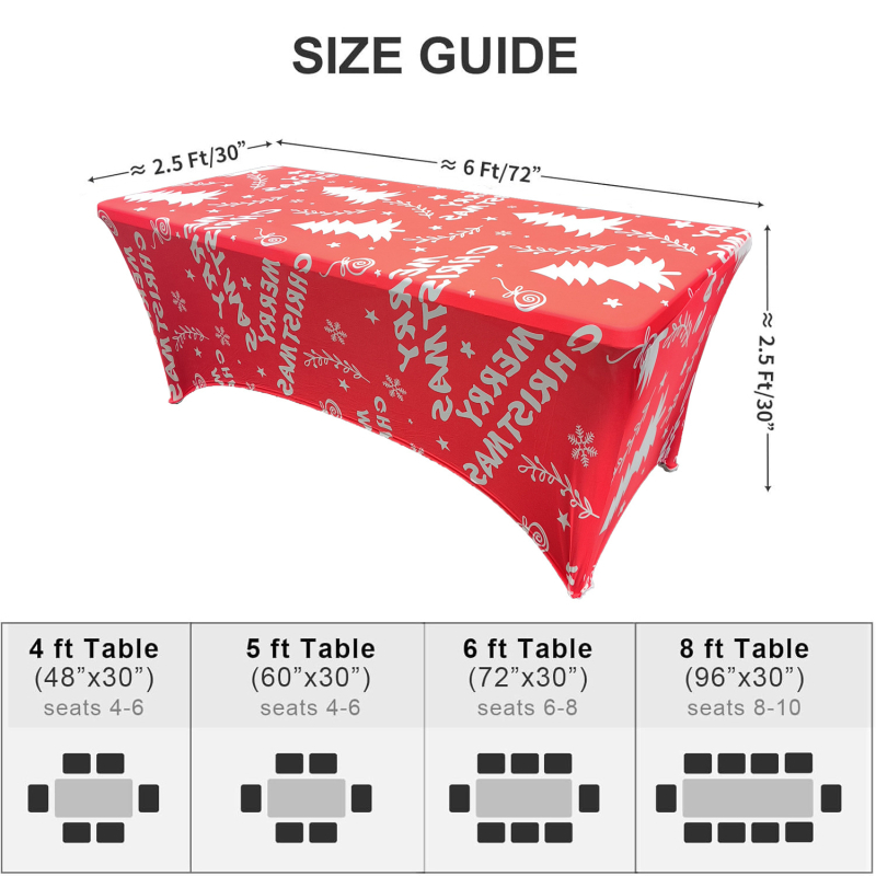 Asztalterítő téglalap alakú poliészterből, csúszásmentes és kopásálló, modern minimalist, virágos ünnepi minta