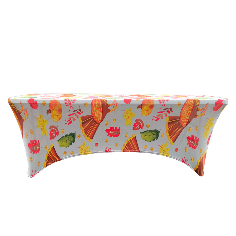 Asztalterítő téglalap alakú poliészterből, csúszásmentes és kopásálló, modern minimalist, virágos ünnepi minta