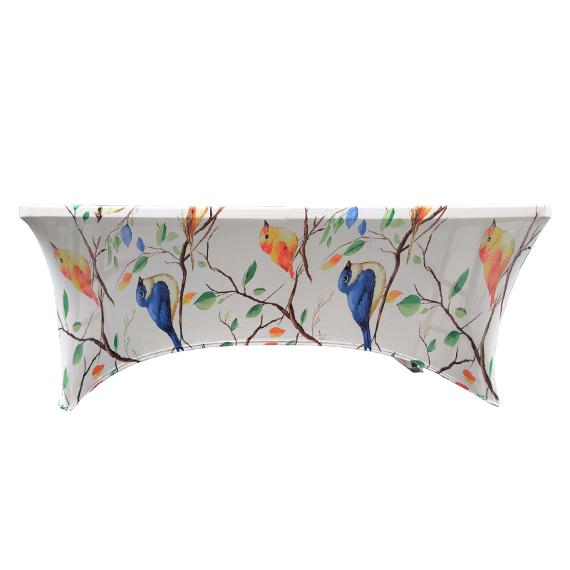 Asztalterítő téglalap alakú poliészterből, csúszásmentes és kopásálló, modern minimalist, virágos ünnepi minta