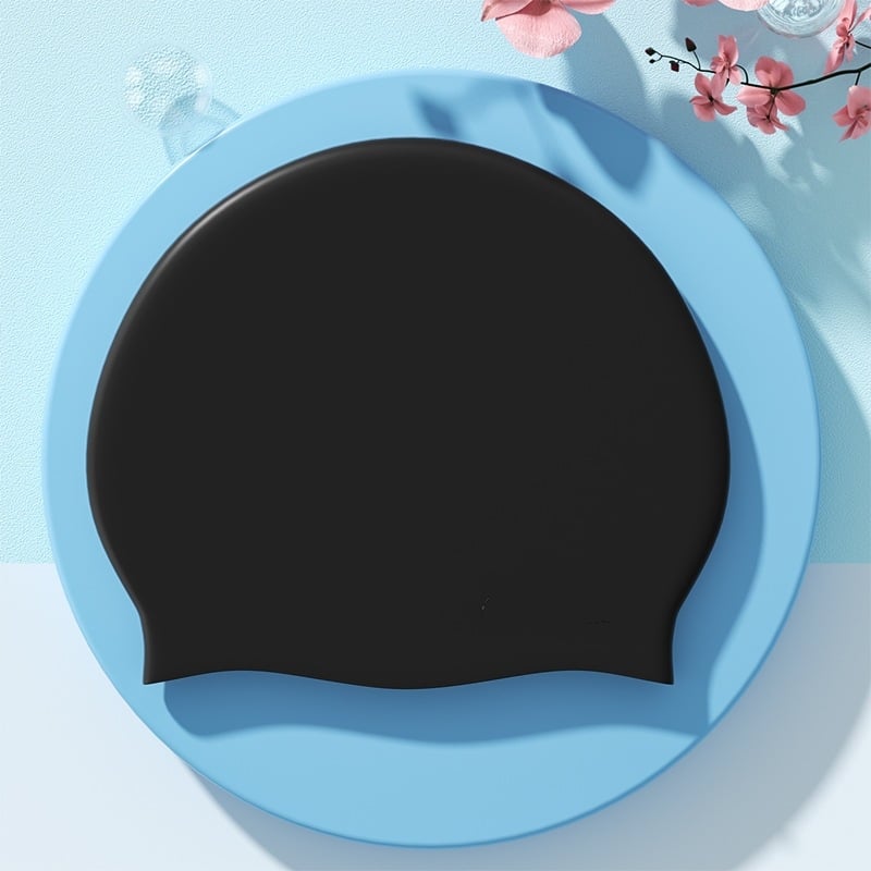 Felnőtt szilikon úszósapka, egyszínű minta, Guangdong eredetű, úszáshoz és vízisportokhoz