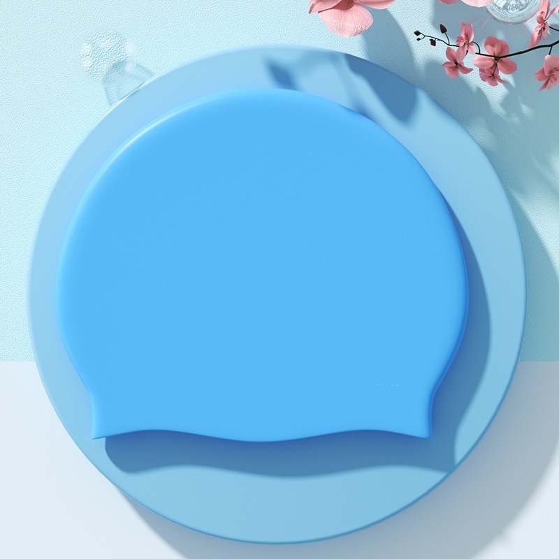 Felnőtt szilikon úszósapka, egyszínű minta, Guangdong eredetű, úszáshoz és vízisportokhoz