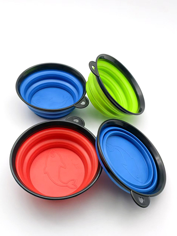 Силиконова сгъваема купа за примамки с магнитна дискова закачалка, преносима купа за разбъркване на примамки