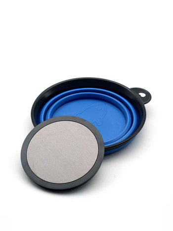 Силиконова сгъваема купа за примамки с магнитна дискова закачалка, преносима купа за разбъркване на примамки