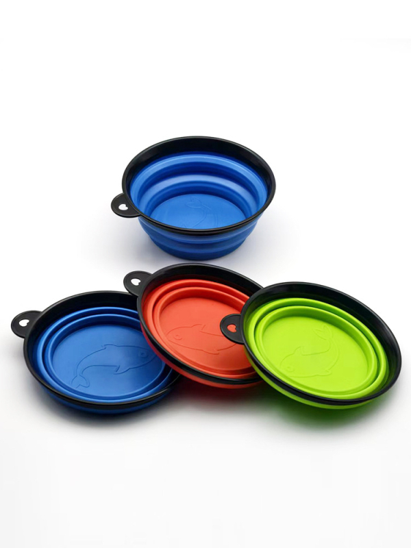 Силиконова сгъваема купа за примамки с магнитна дискова закачалка, преносима купа за разбъркване на примамки