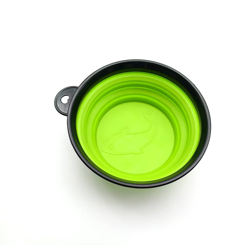 Силиконова сгъваема купа за примамки с магнитна дискова закачалка, преносима купа за разбъркване на примамки