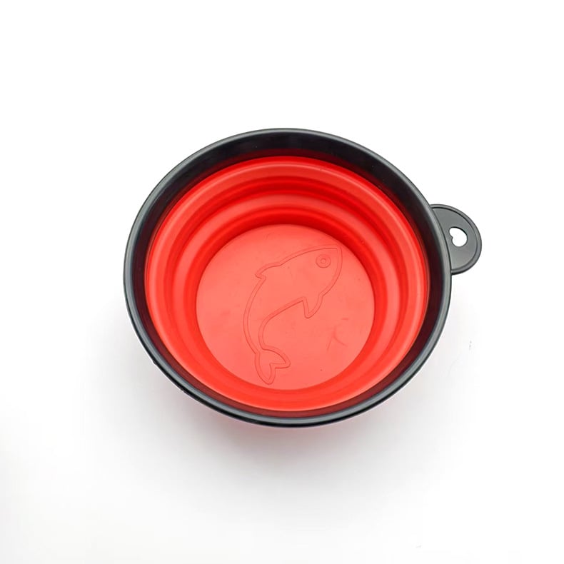 Силиконова сгъваема купа за примамки с магнитна дискова закачалка, преносима купа за разбъркване на примамки