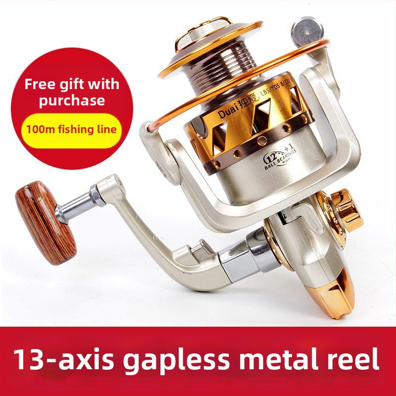 Σπίνινγκ ρελ για θαλάσσιο ψάρεμα με πλήρες μεταλλικό σώμα, μακρινή ρίψη