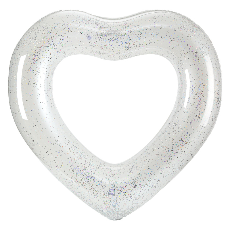 Prsten za plivanje u obliku srca, napuhan, s štrasima, PVC materijal, za odrasle