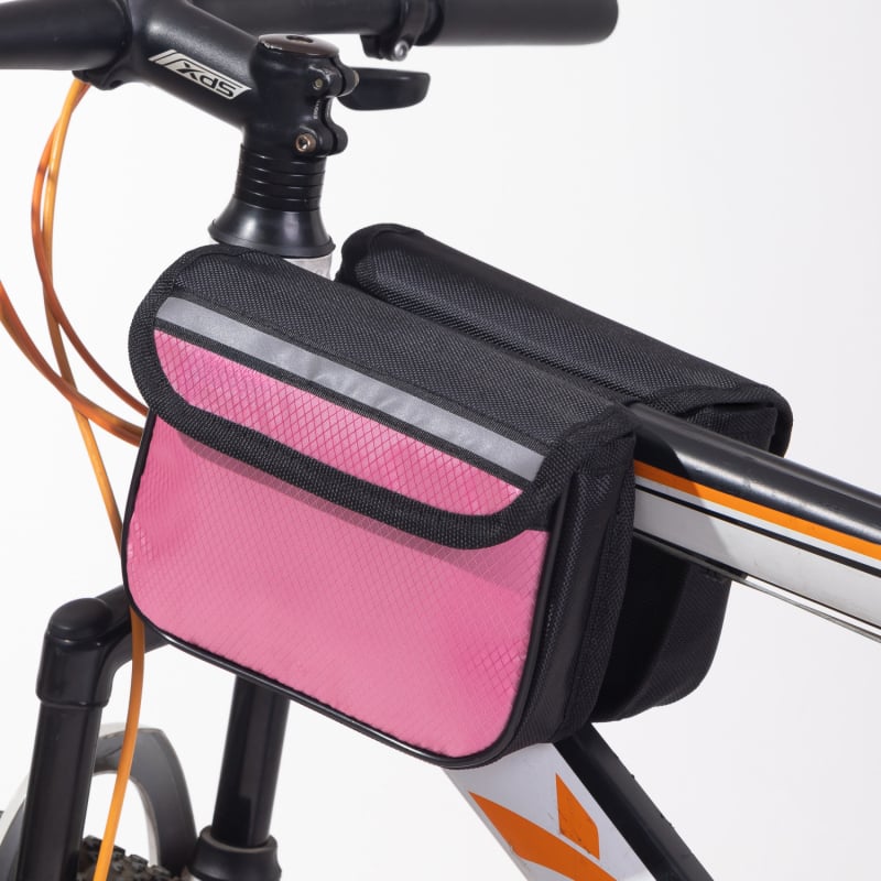 Τσαντάκι άνω σωλήνα ποδηλάτου, συμβατό με MTB και ποδήλατα δρόμου, με θήκη για μπουκάλι νερού