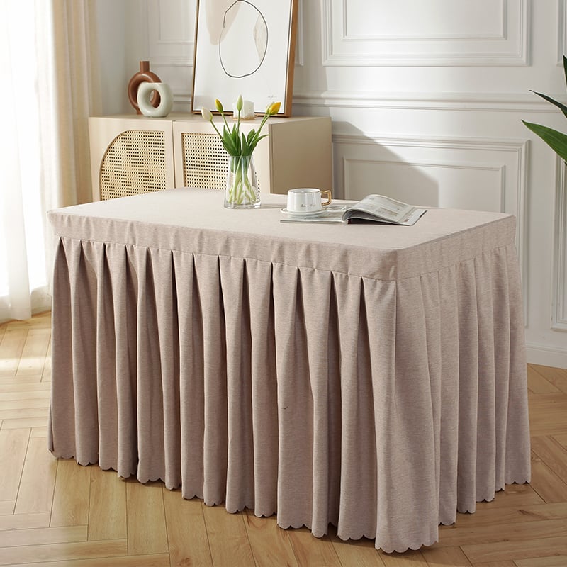 Asztalterítő kémiai rostból, négyszögletes alakú, egyszerű és modern stílus, magas hőmérséklet-állóság, minta 14863995