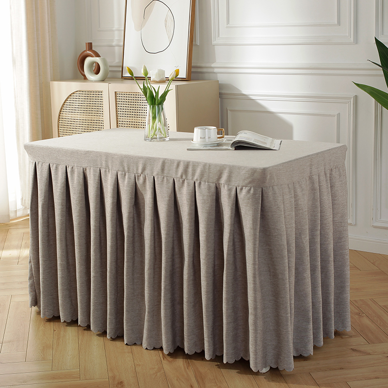 Asztalterítő kémiai rostból, négyszögletes alakú, egyszerű és modern stílus, magas hőmérséklet-állóság, minta 14863995