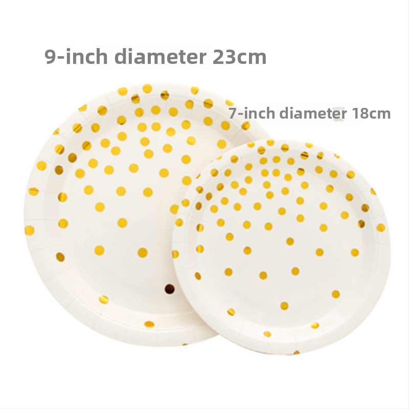 Jednorázová papierová sada – okrúhle taniere, poháre, nože, vidličky a lyžice pre reštaurácie a hotely (papier, biologicky degradovateľné)