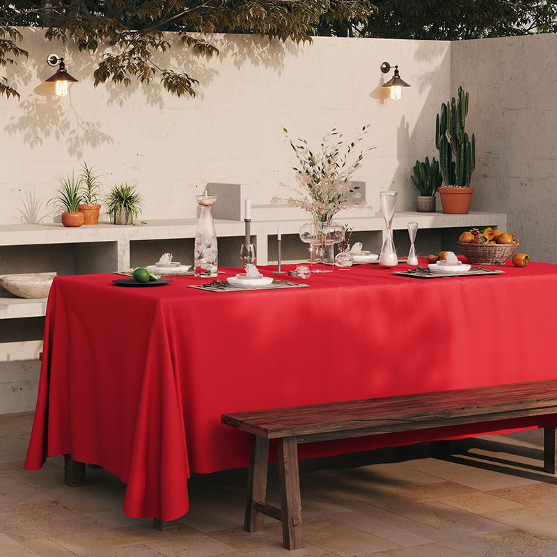 Покривка за маса полиестер, правоъгълна, китайски класически стил, за хотел