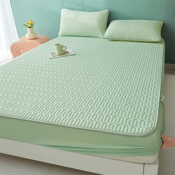 Lateksa dzesējošā gultas paklājs, salokāms un mazgājams, kuļīšanas šuve, lateksa saturs >90%, pielāgojama apstrāde