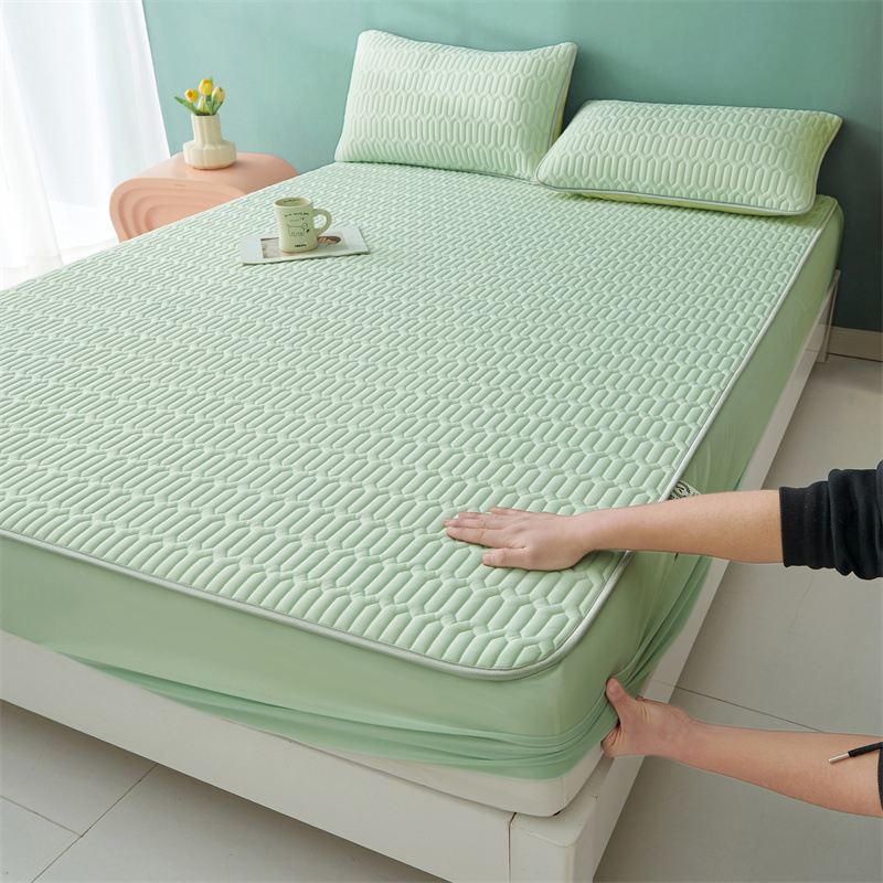 Lateksa dzesējošā gultas paklājs, salokāms un mazgājams, kuļīšanas šuve, lateksa saturs >90%, pielāgojama apstrāde