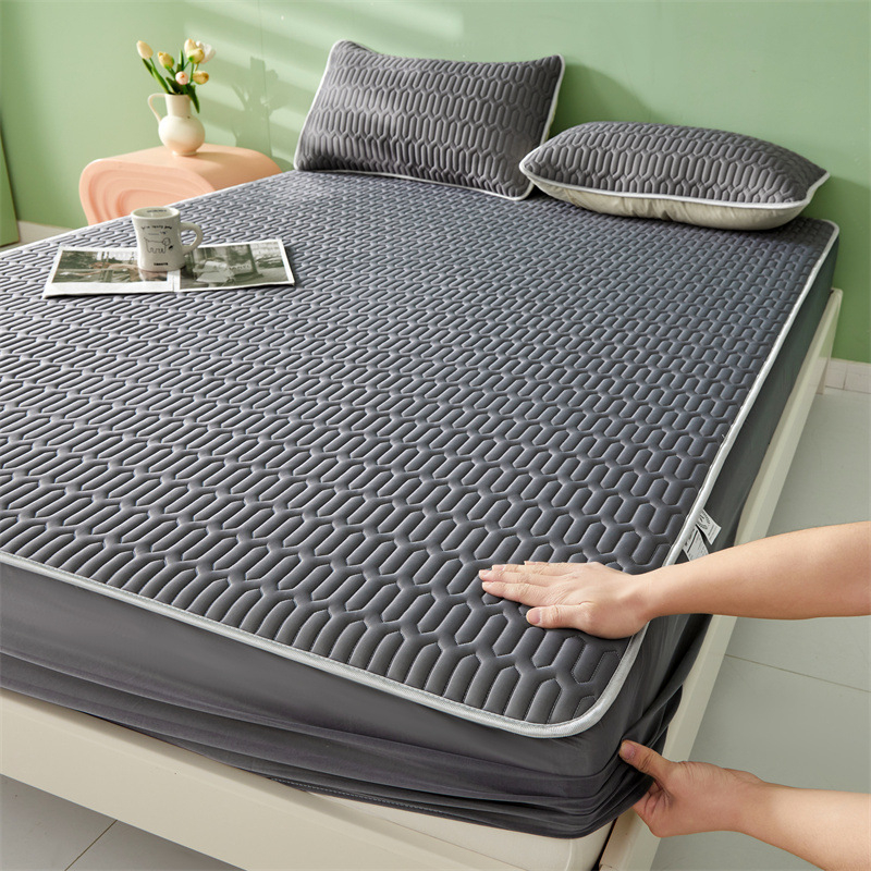 Lateksa dzesējošā gultas paklājs, salokāms un mazgājams, kuļīšanas šuve, lateksa saturs >90%, pielāgojama apstrāde