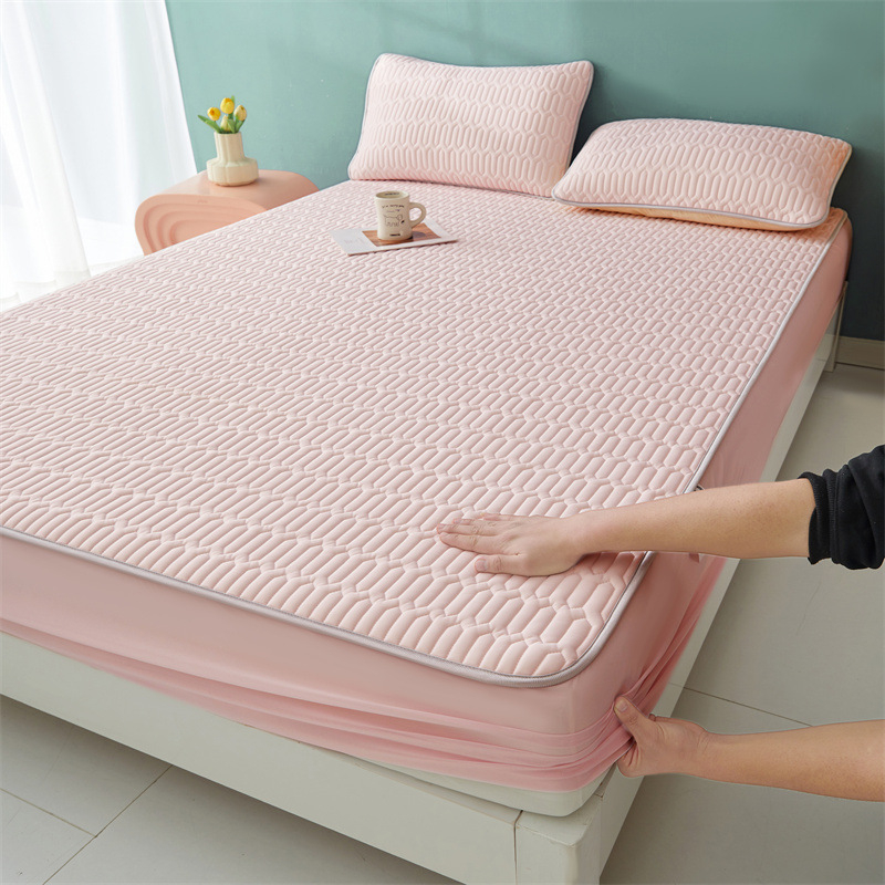 Lateksa dzesējošā gultas paklājs, salokāms un mazgājams, kuļīšanas šuve, lateksa saturs >90%, pielāgojama apstrāde