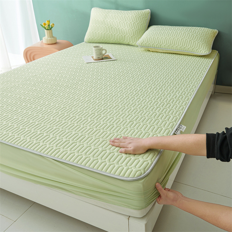 Lateksa dzesējošā gultas paklājs, salokāms un mazgājams, kuļīšanas šuve, lateksa saturs >90%, pielāgojama apstrāde