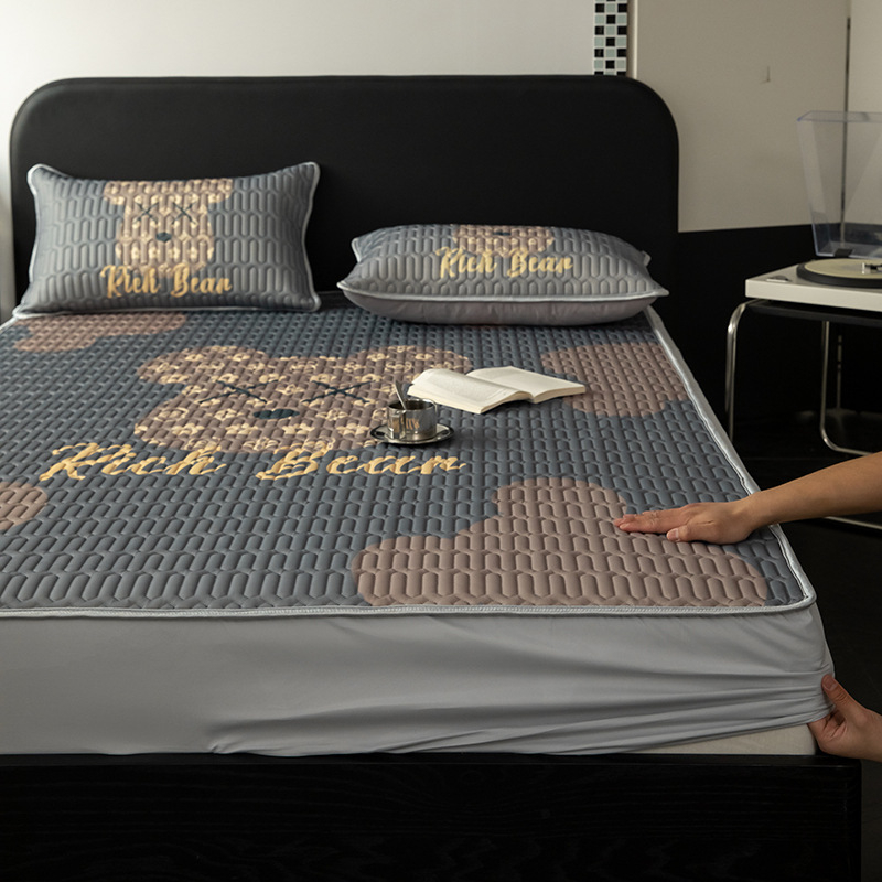 Thinking Nest dabīgs lateksa dzesējošais matu trīsdaļīgs komplekts, lateksa saturs 90%+, drukāts audums, pieejams luksuss