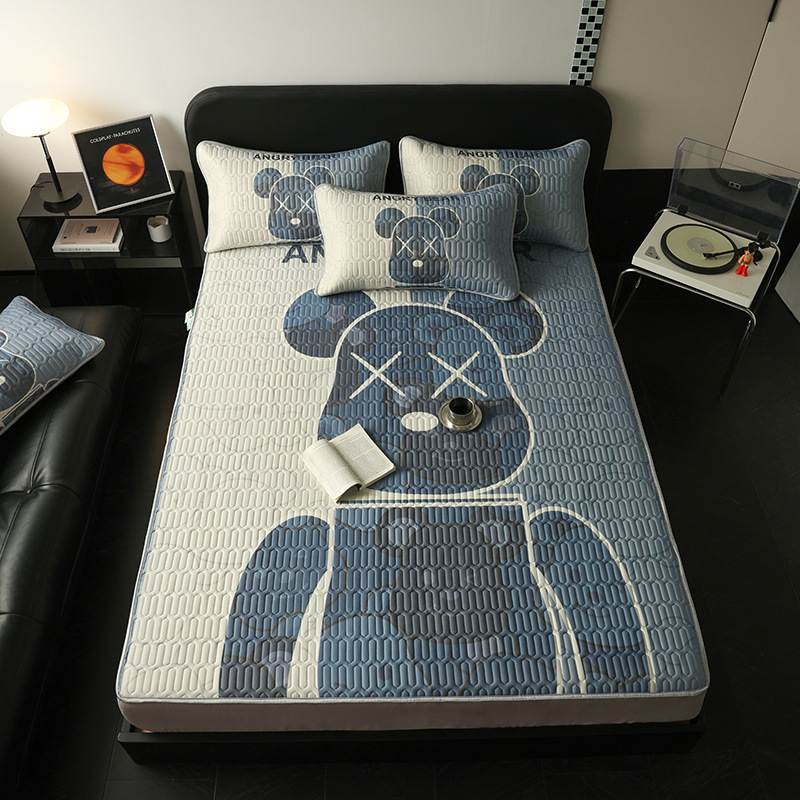 Thinking Nest dabīgs lateksa dzesējošais matu trīsdaļīgs komplekts, lateksa saturs 90%+, drukāts audums, pieejams luksuss