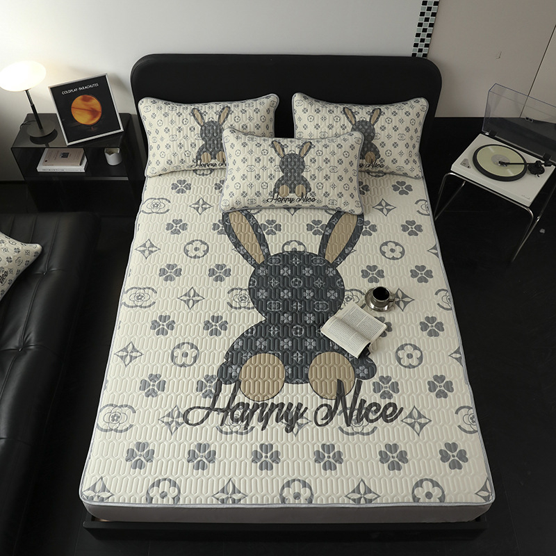 Thinking Nest dabīgs lateksa dzesējošais matu trīsdaļīgs komplekts, lateksa saturs 90%+, drukāts audums, pieejams luksuss