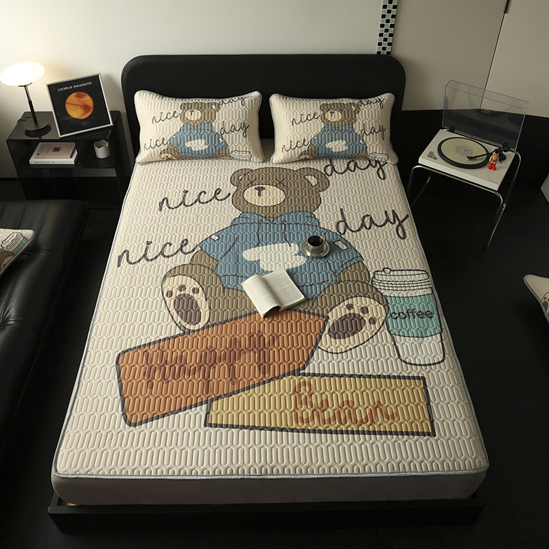 Thinking Nest dabīgs lateksa dzesējošais matu trīsdaļīgs komplekts, lateksa saturs 90%+, drukāts audums, pieejams luksuss