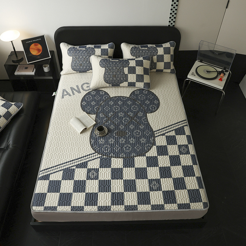 Thinking Nest dabīgs lateksa dzesējošais matu trīsdaļīgs komplekts, lateksa saturs 90%+, drukāts audums, pieejams luksuss