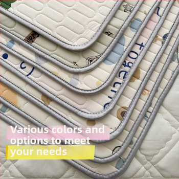 Bērnu lateksa dzesējošs matrača guļam, Ice Silk audums, anti-slip, karikatūra stils, 90% lateksa saturs