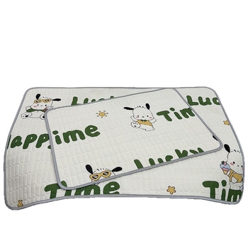 Bērnu lateksa dzesējošs matrača guļam, Ice Silk audums, anti-slip, karikatūra stils, 90% lateksa saturs