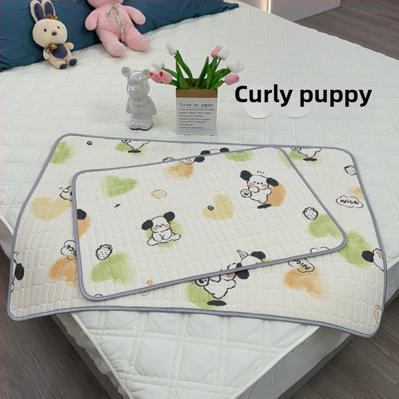 Bērnu lateksa dzesējošs matrača guļam, Ice Silk audums, anti-slip, karikatūra stils, 90% lateksa saturs