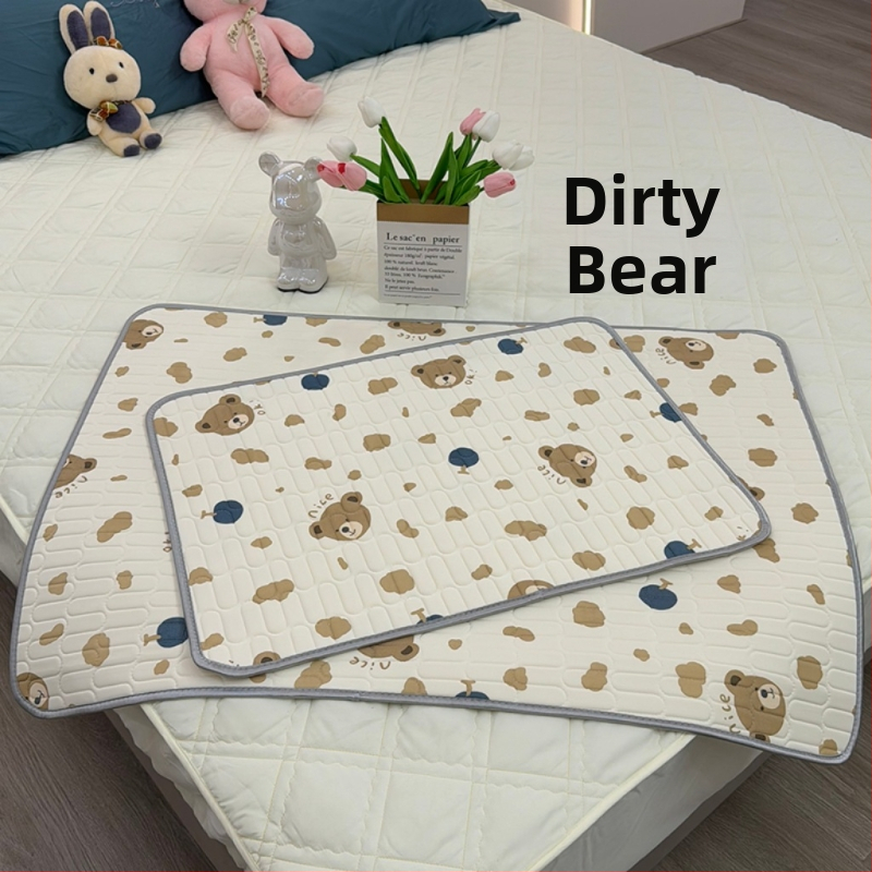 Bērnu lateksa dzesējošs matrača guļam, Ice Silk audums, anti-slip, karikatūra stils, 90% lateksa saturs