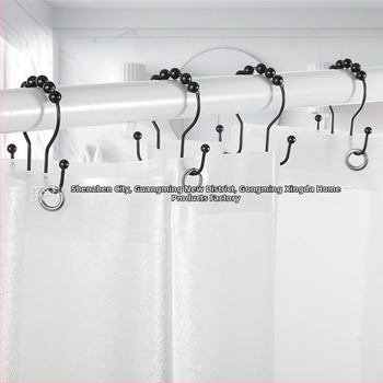 Άγκιστρο κουρτίνας ντους από ανοξείδωτο ατσάλι, διπλό άγκιστρο, μοντέρνος μινιμαλιστικός σχεδιασμός