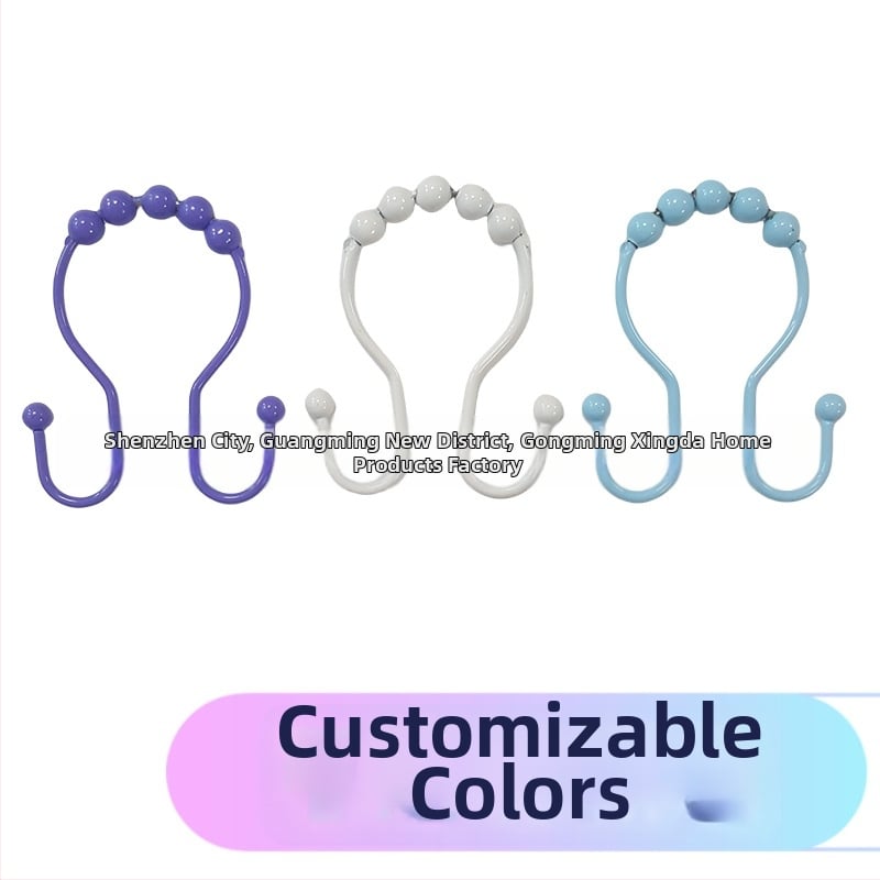 Άγκιστρο κουρτίνας ντους από ανοξείδωτο ατσάλι, διπλό άγκιστρο, μοντέρνος μινιμαλιστικός σχεδιασμός