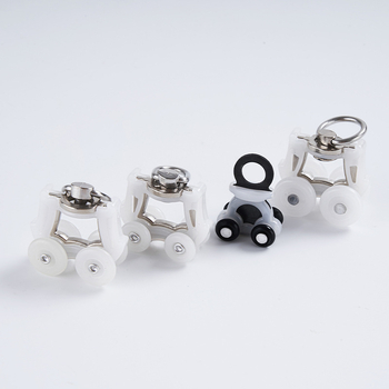 Függönycsatorna négykerekű görgőkkel — csendes működés, anyag: PE + rozsdamentes acél + ötvözet, függönyök számára, modern minimalista stílus